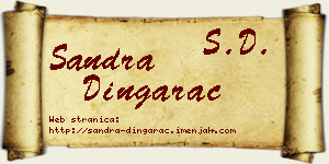 Sandra Dingarac vizit kartica